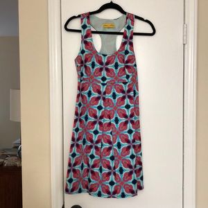 Racer back print dress